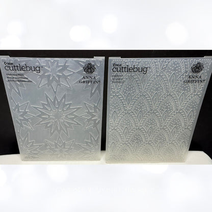Anna Griffin HOLIDAY Stars Arch Festive Embossing Folders Lot of 4