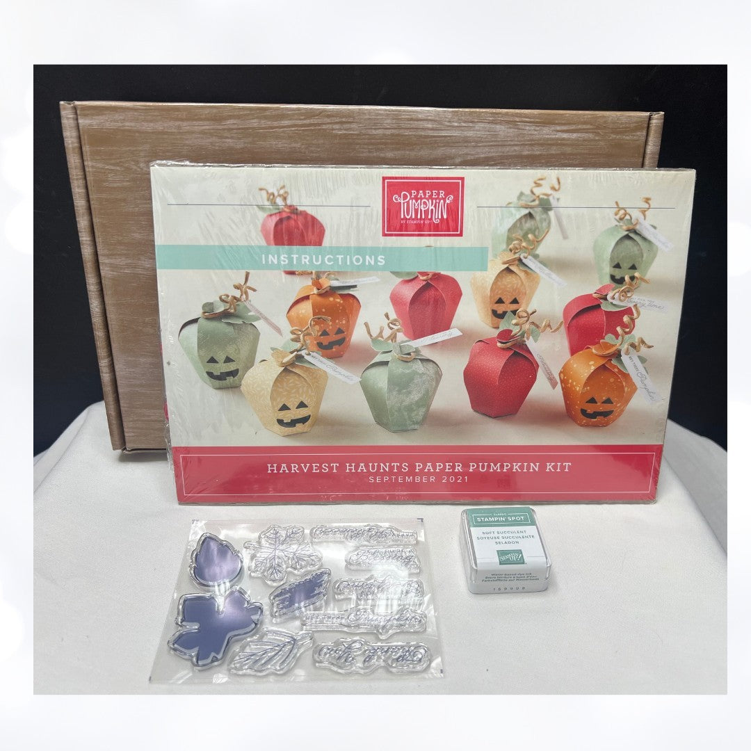 Stampin Up HAUNTS & HARVEST Paper Pumpkin Halloween Sept 2021 Kit