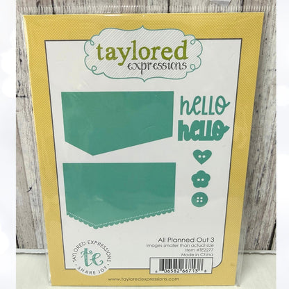 Taylored Expressions ALL PLANNED OUT 3 Card Making Dies