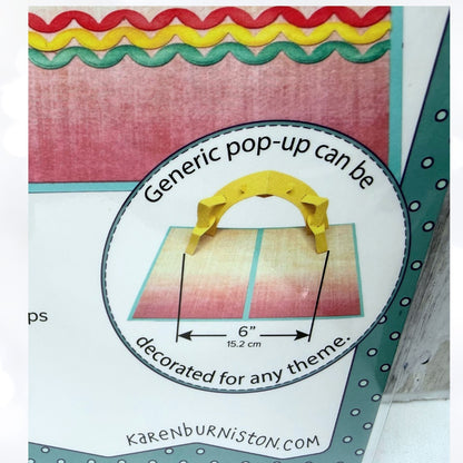 Karen Burniston ARCH POP-UP Party Balloons Birthday Interactive Dies Rare