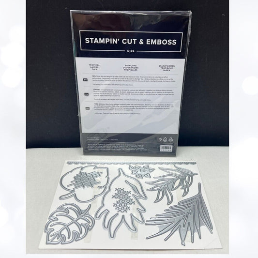 Stampin Up TROPICAL LAYERS Jungle Framelits Dies