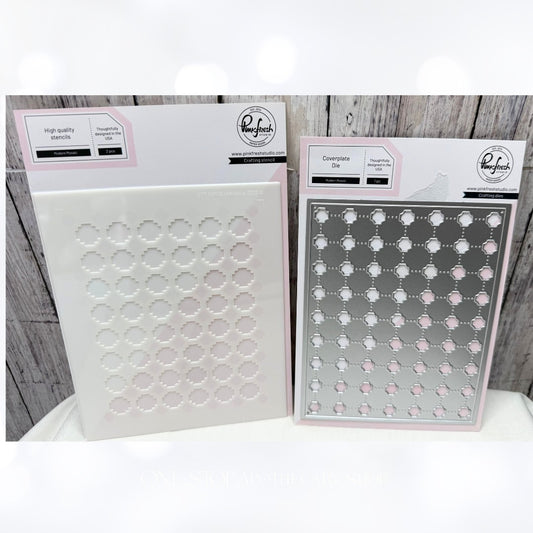 PInkfresh Studio MODERN MOSAIC Background Stencils & Cover Plate Die