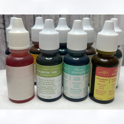 Stampin Up INK REFILLS Stamp Pad Reinkers Lot of 9