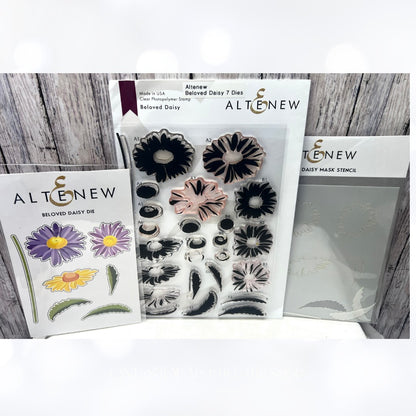 Altenew BELOVED DAISY Daisies Flowers Rubber Stamps Dies Masks