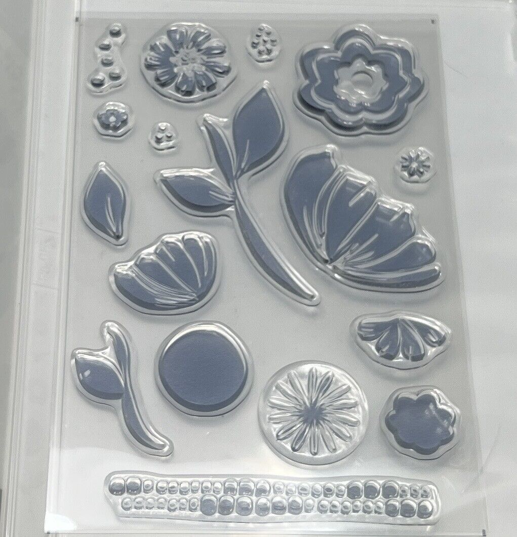 Stampin Up BITTY BLOOMS Bloom by Bloom Punch Pack Punches Rubber Stamps Lot