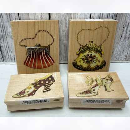 All Night Media FASHION SHOES Handbags Purses Sandy Clough Vintage Rubber Stamps