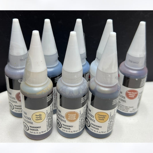 Marabu ALCOHOL INKS 0.67oz Lot of 8