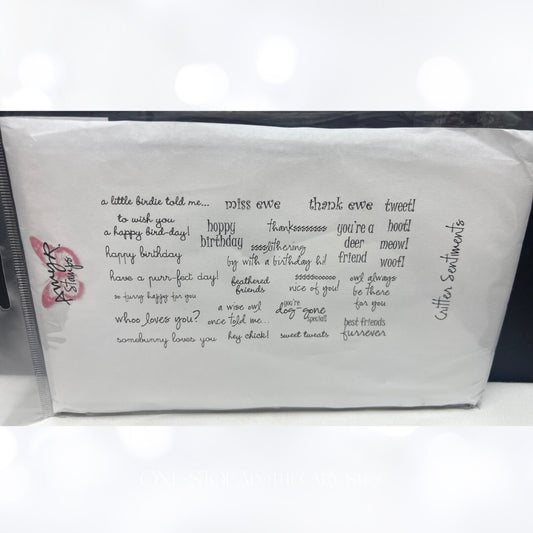 Amy R Stamps CRITTER SENTIMENTS Animal Sayings Funny Rubber Stamps