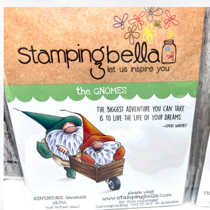 Stamping Bella GNOMES Rubber Stamps Lot of 3