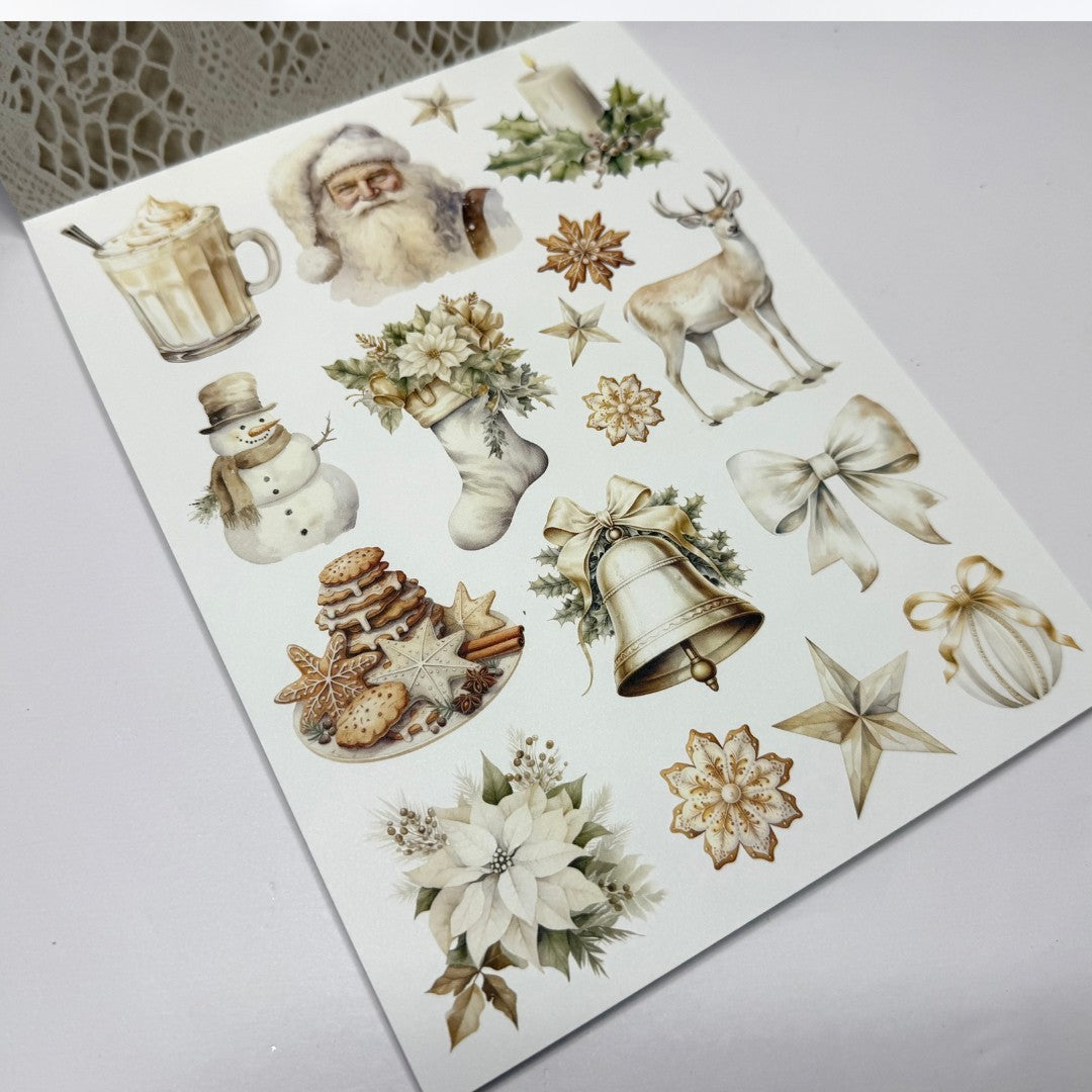 Mintay CHRISTMAS BLESSINGS 12x12 Paper Cardstock Die Cuts Stickers Kit
