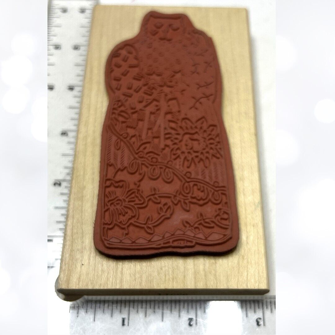 Paula Best Judikins CAT Bird 95511 Mixed Media Rubber Stamp