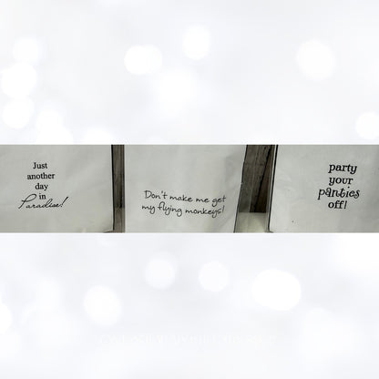 Rubbernecker FRIENDS Funny Drinks Happy Hour Rubber Stamps Lot of 5