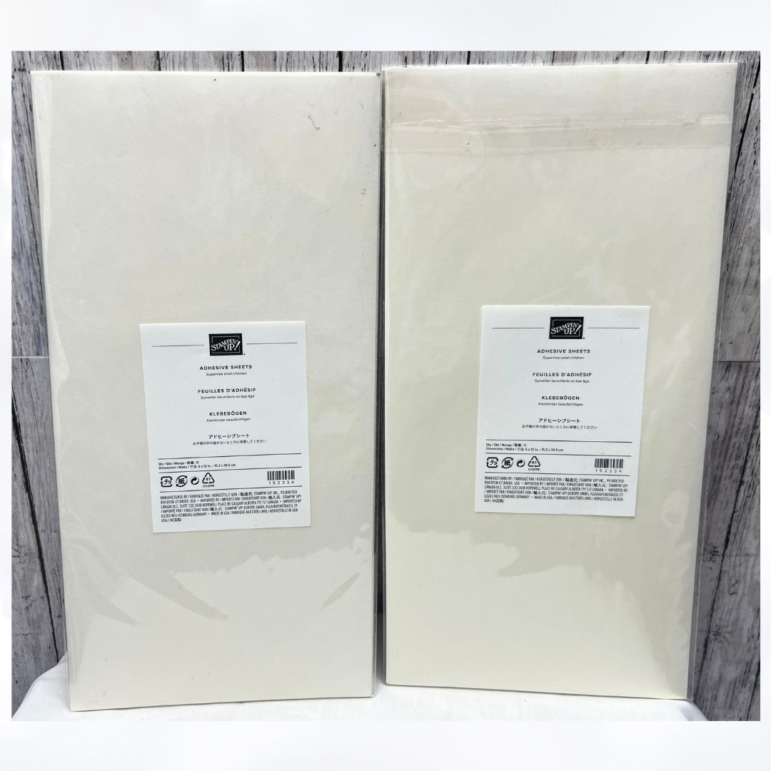 Stampin Up ADHESIVE SHEETS Double Sided 6x12 22 Sheets