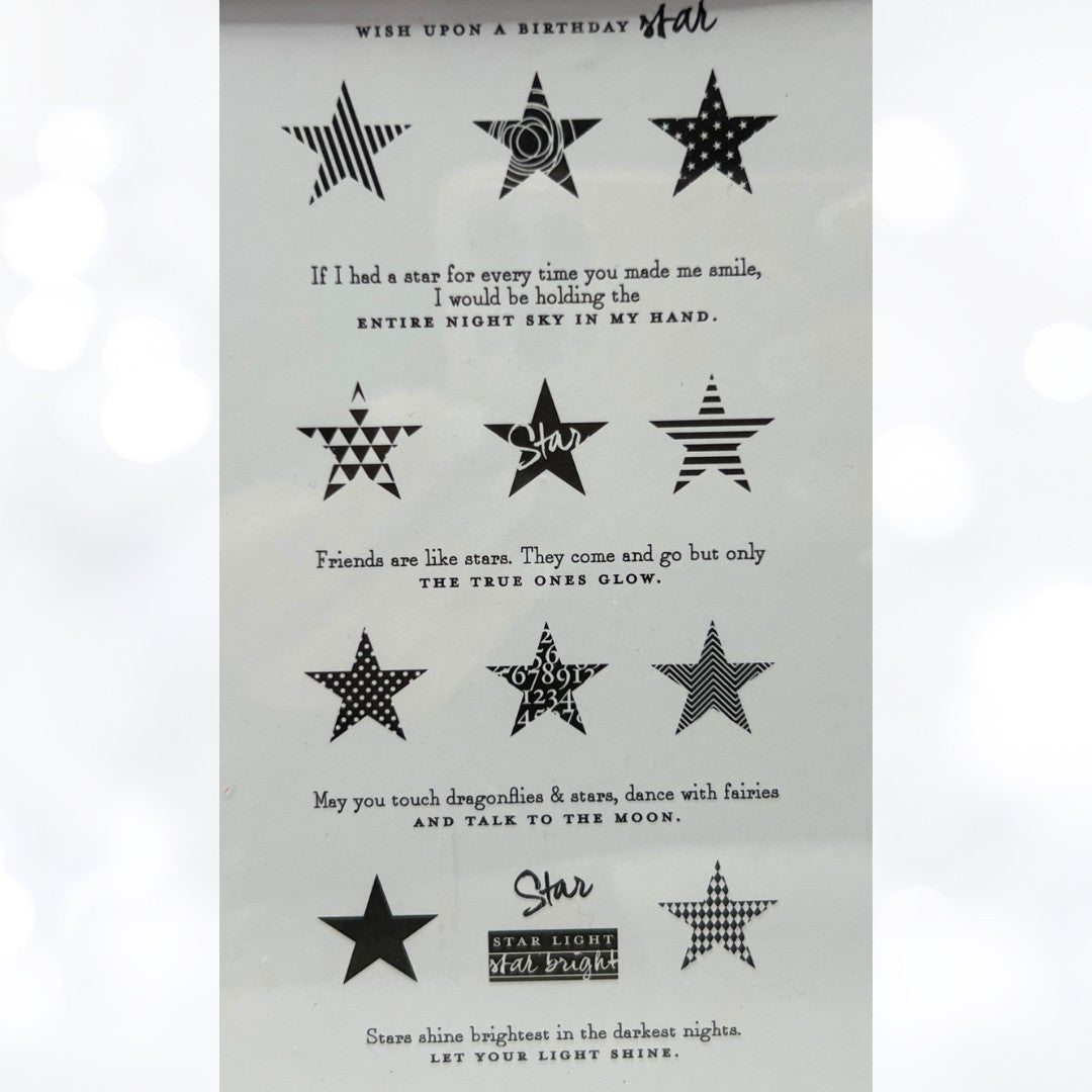 Papertrey Ink SIMPLE STARS Birthday Friends Rubber Stamps