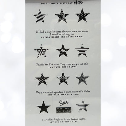 Papertrey Ink SIMPLE STARS Birthday Friends Rubber Stamps