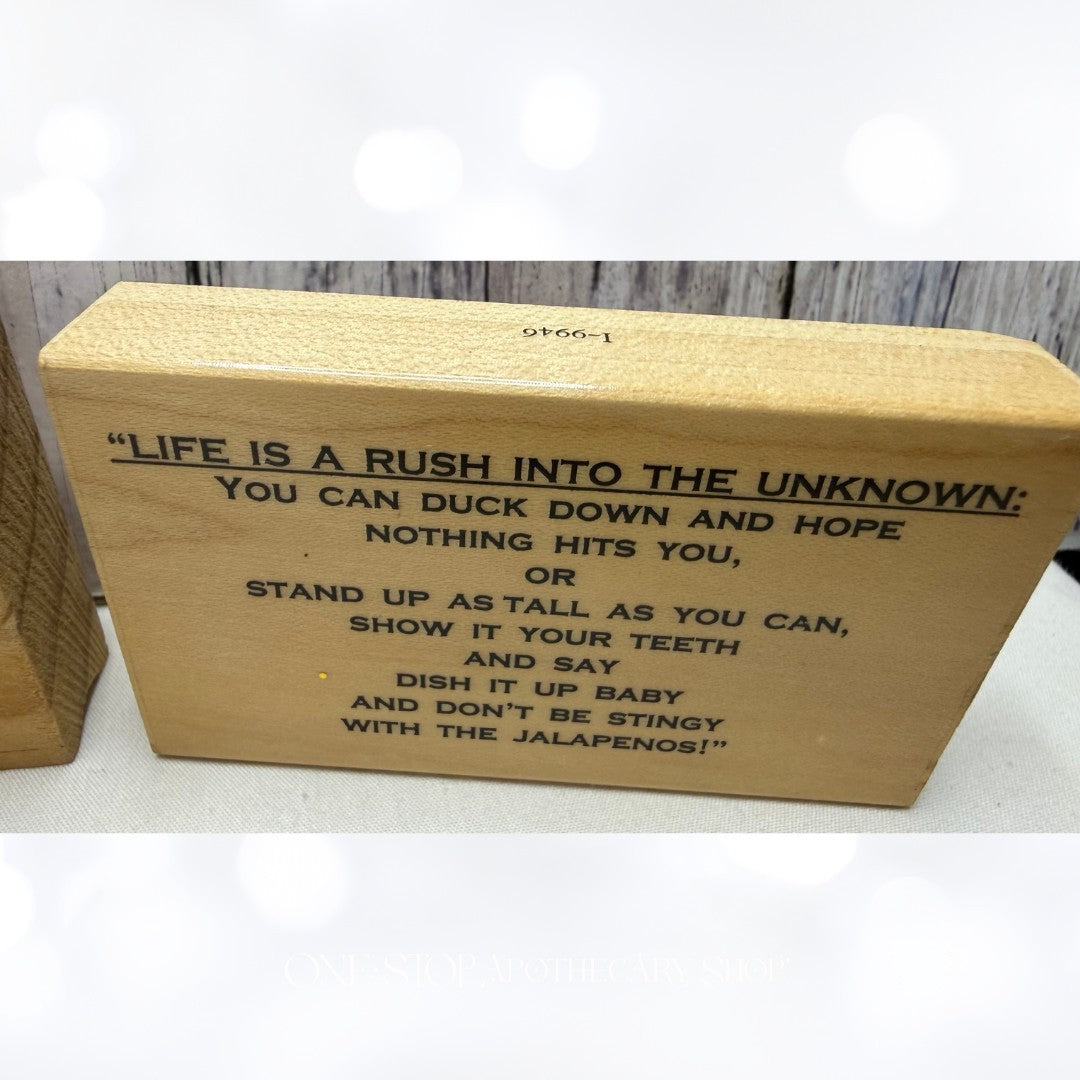 Funny Cooking Beach Humor Wood Rubber Stamps Lot of 7