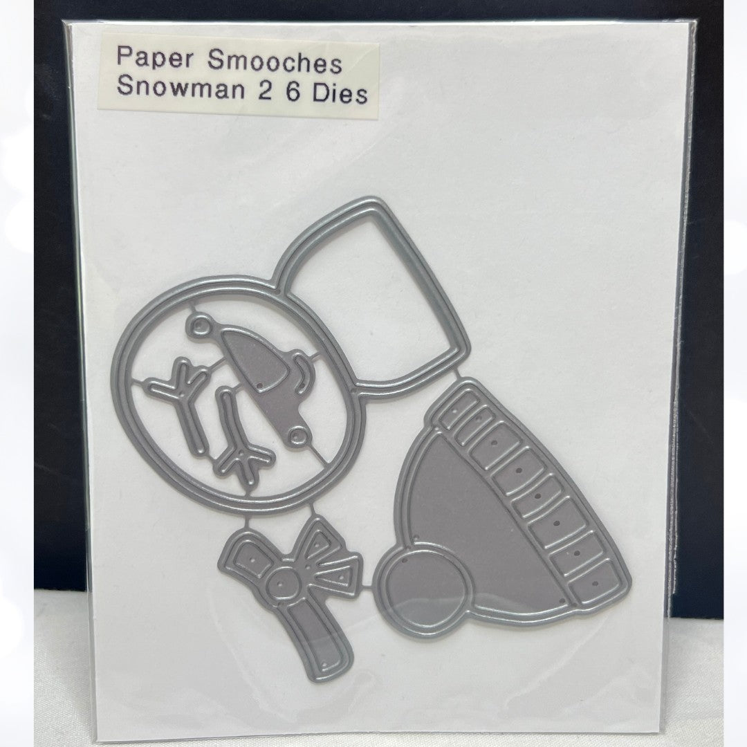 Paper Smooches SNOWMAN Christmas Dies Rare