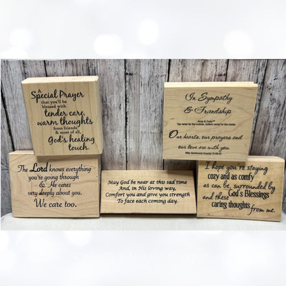RELIGIOUS Verses Sympathy Comfort Bible Journaling Rubber Stamps