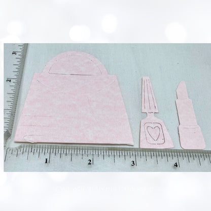 Sizzix Originals FASHION Dress Purse Makeup Accessories Dies Lot of 3