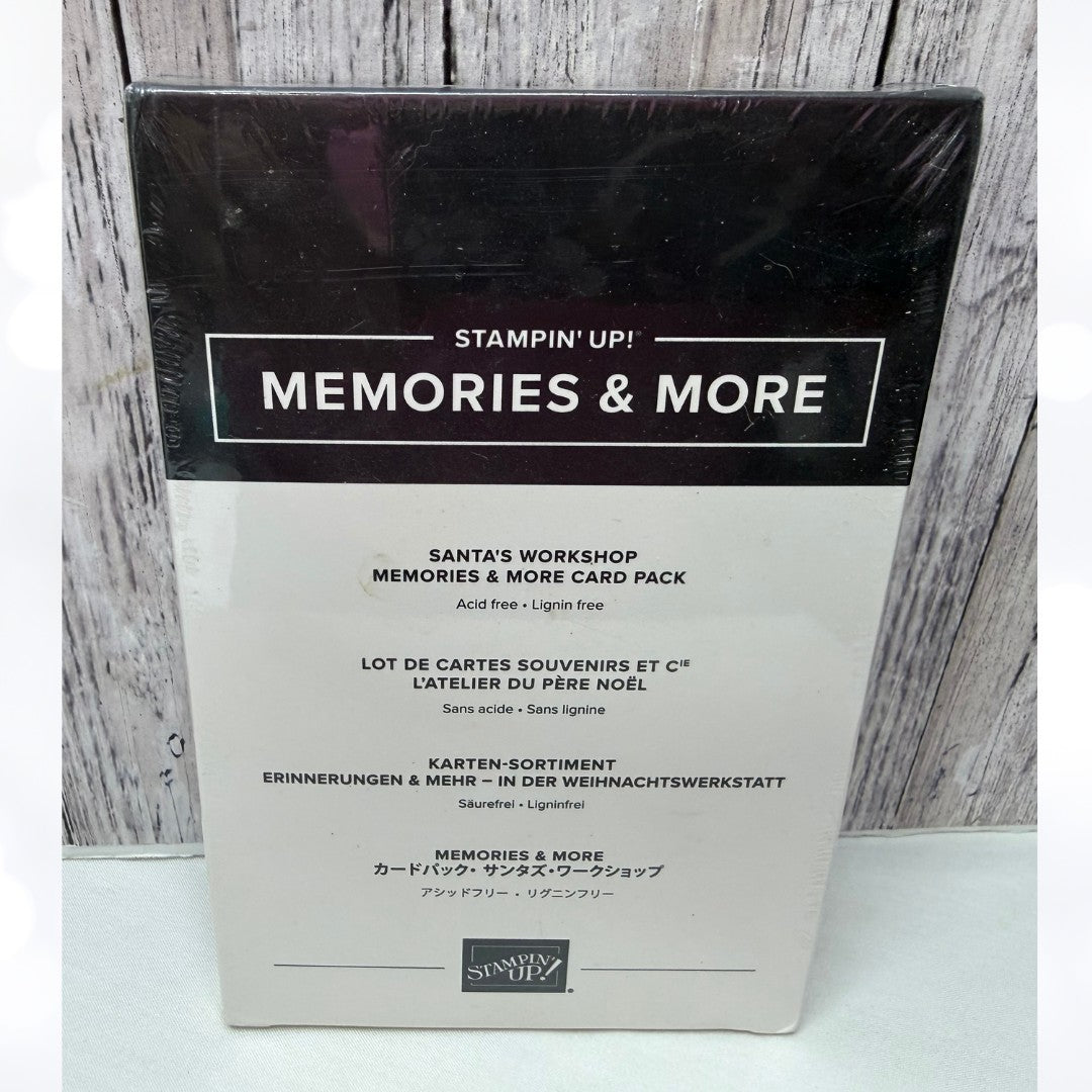 Stampin Up SANTA'S WORKSHOP Memories & More Card Pack