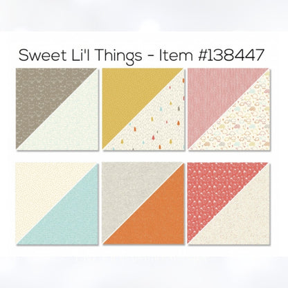 Stampin Up SWEET LITTLE THINGS Turtles Fox 12x12 DSP Cardstock Paper 12 Sheets