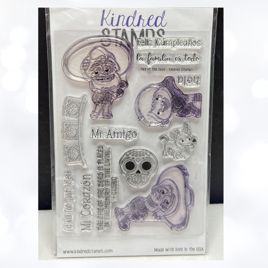 Kindred Stamps DAY OF THE DEAD Disney Coco Halloween Rubber Stamps Rare