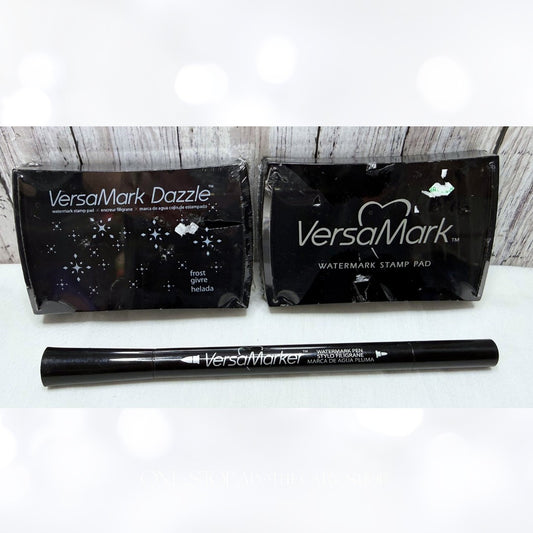 Tsukineko VERSAMARK Dazzle Watermark Ink Pads Versamarker Lot