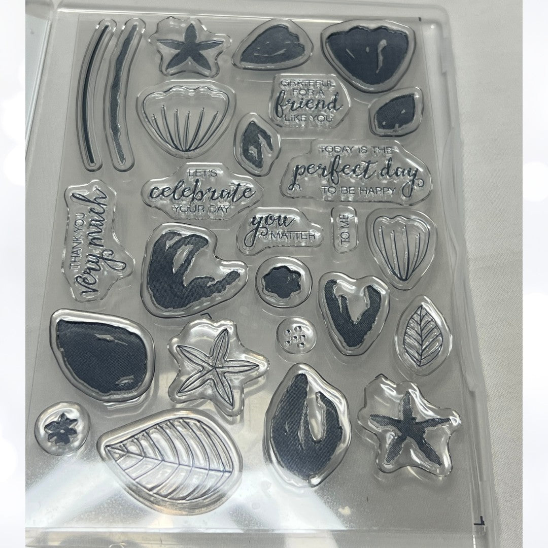 Stampin Up BUNCH OF BLOSSOMS Flowers Builder Rubber Stamps Punch