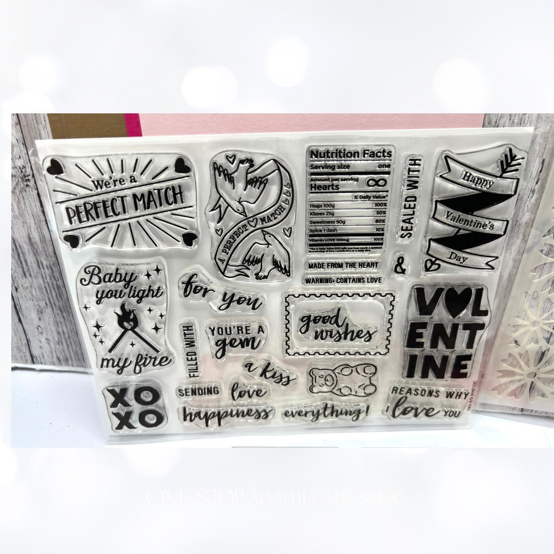 My Hero Arts Kit LOVE Valentines Day Aniversary Rubber Stamps Dies January 2023