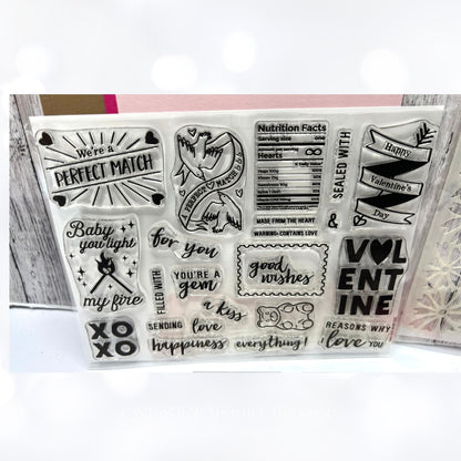 My Hero Arts Kit LOVE Valentines Day Aniversary Rubber Stamps Dies January 2023