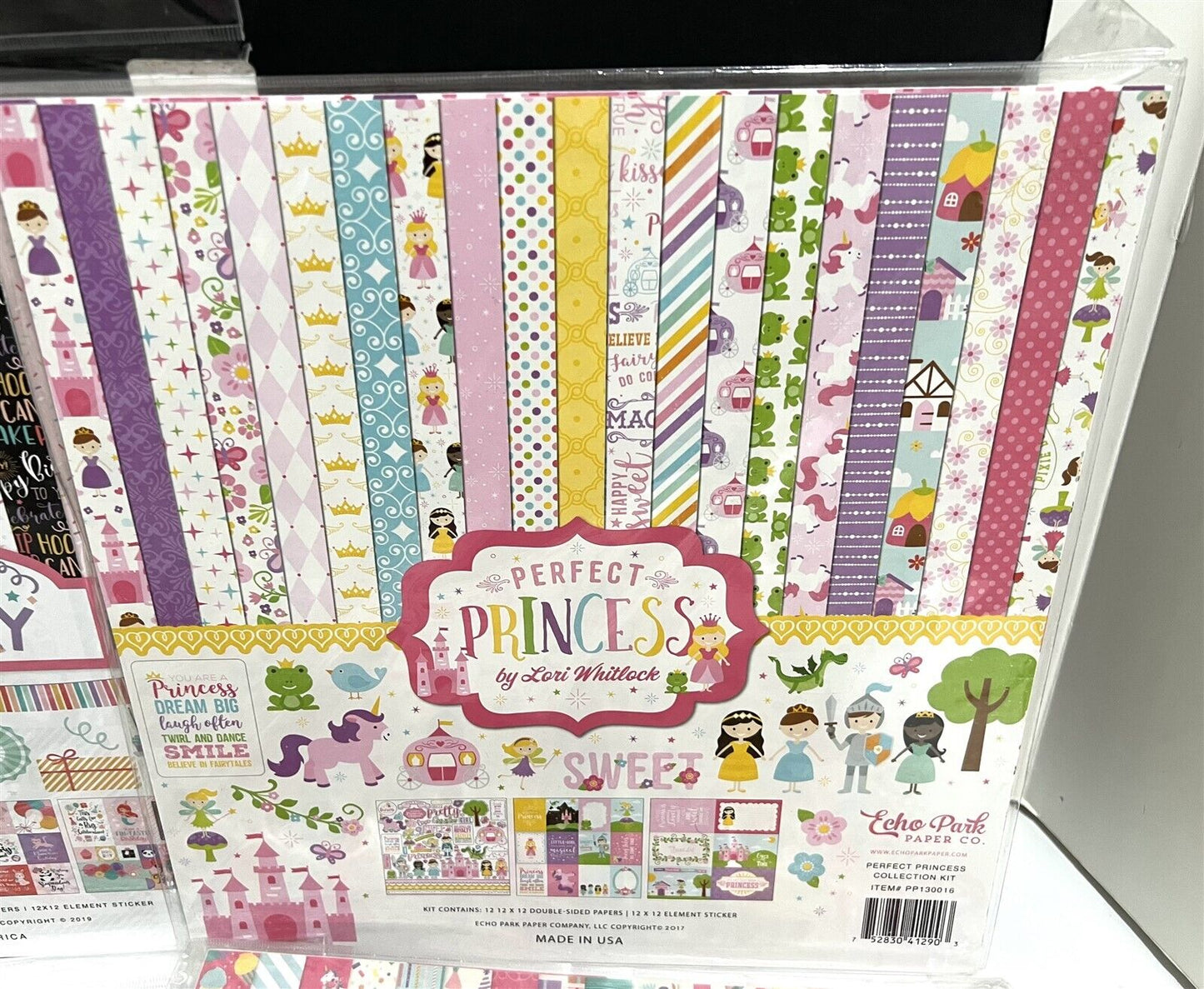 Echo Park BIRTHDAYS Princess Mermaids Boy Girl Party Scrapbook 12x12 Kits Lot 