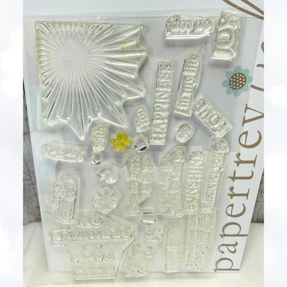 Papertrey Ink SHAKERS & SPRINKLES Sparkle & Shine Rubber Stamps Dies Lot