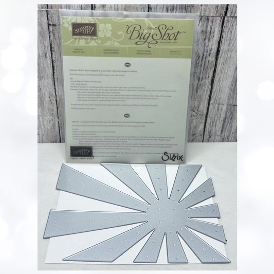 STampin Up SUNBURST Background Thinlits Die