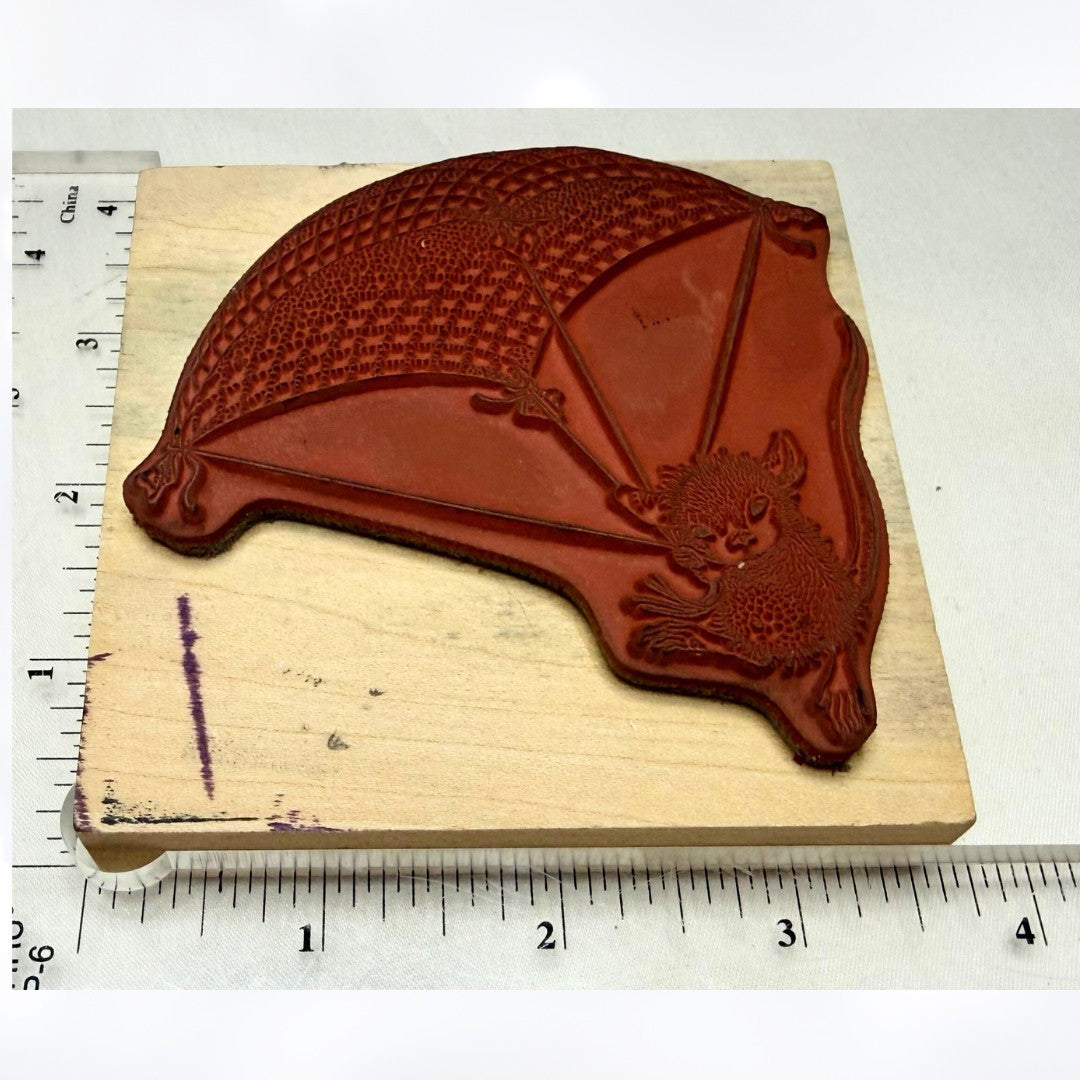 House Mouse COMIN DOWN Parachute Monica Mice Rubber Stamp