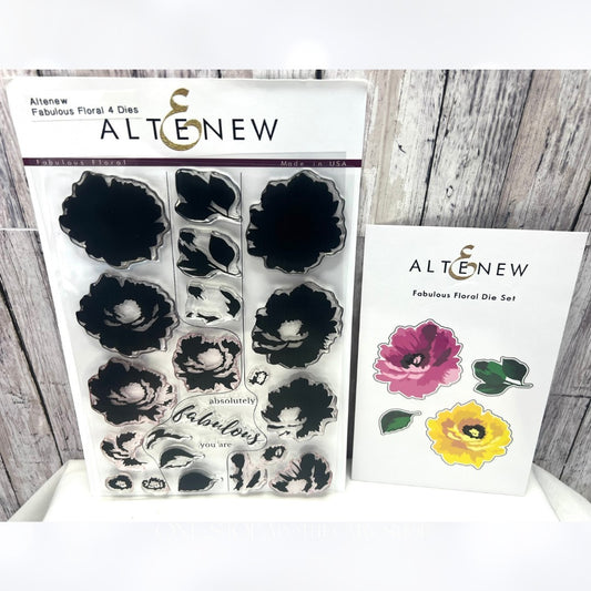 Altenew FABULOUS FLORALS Flowers Rubber Stamps Dies
