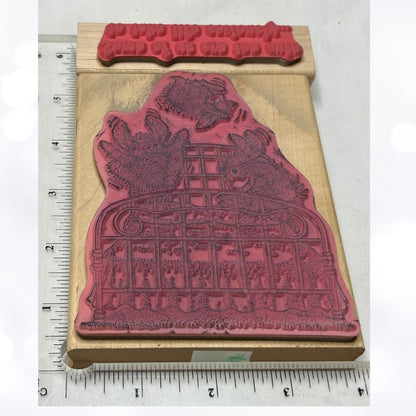 House Mouse BUNNY HOP Too Cute Bed Hoppers Rabbit Hop-It Rubber Stamps
