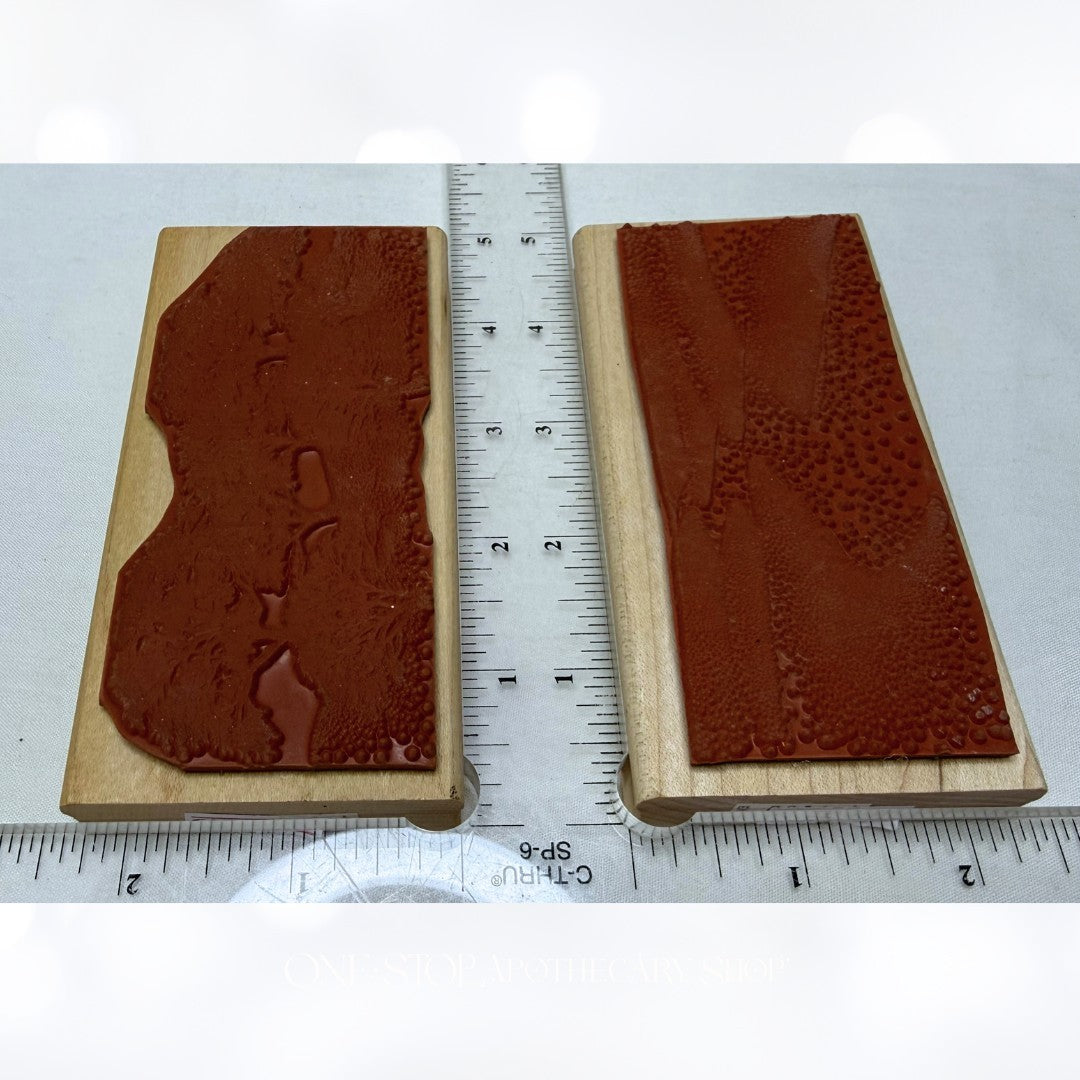 Stampscapes CROOKED PATH Oak Row Old Mill Landscape Nature Rubber Stamps