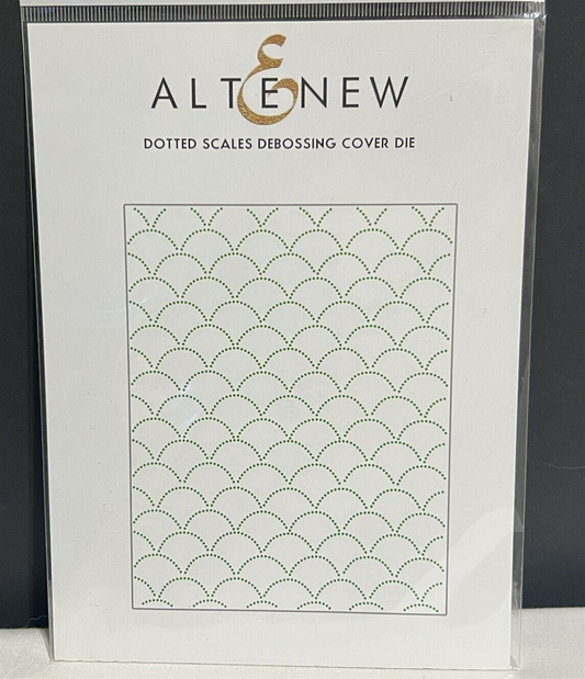 Altenew DOTTED SCALES Debossing Cover Background Die