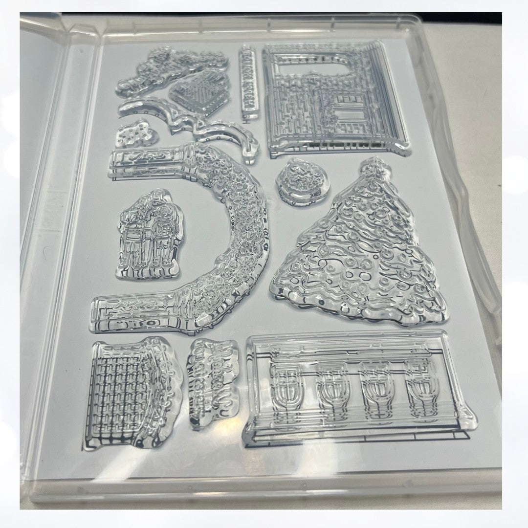 Stampin Up SHOP THE TOWN Christmas Holiday Rubber Stamps