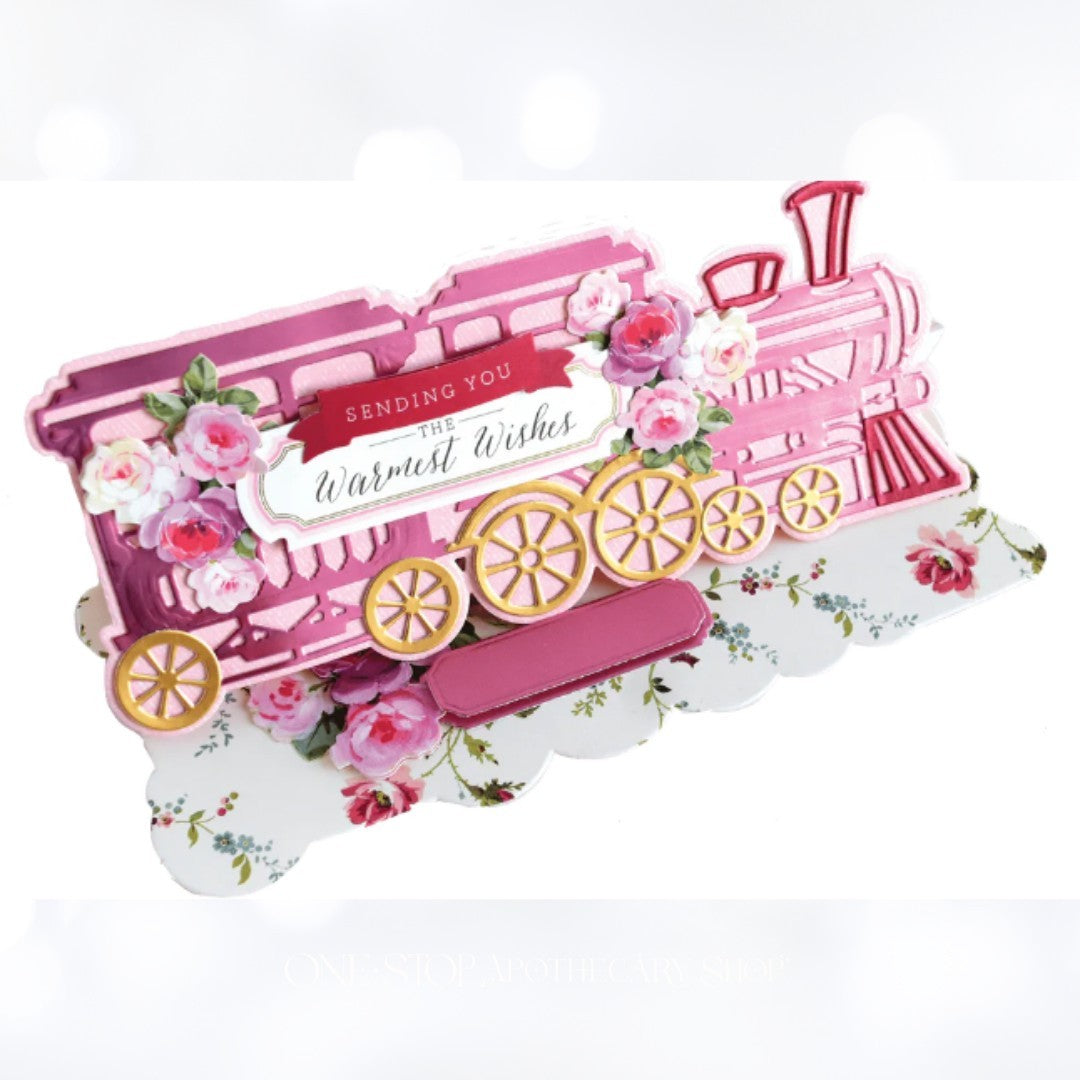 Anna Griffin ANTIQUE TRAIN Slimline Easel Dies