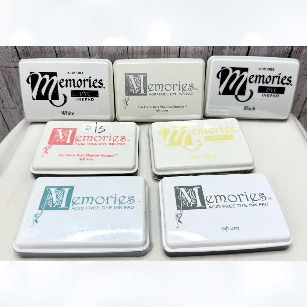 Hero Arts Memories Dye INK PADS Lot of 7