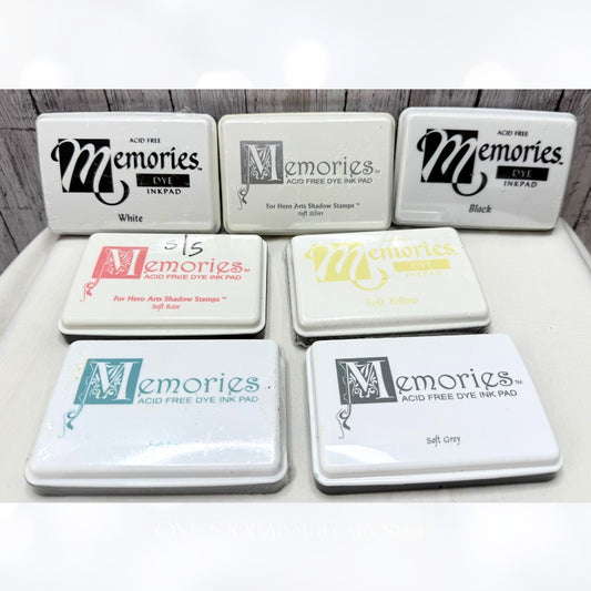 Hero Arts Memories Dye INK PADS Lot of 7