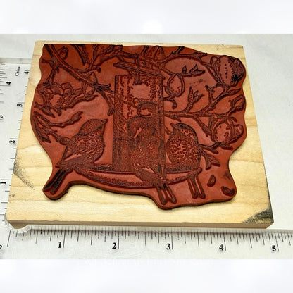 House Mouse FEEDER FRIENDS Birds Mice Rubber Stamp