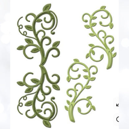 Spellbinders BIRD SCROLLS Foliage Flourish Dies