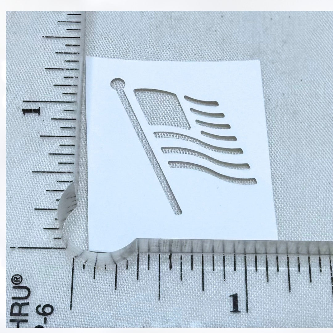 Ek Success FLAG 4th of July Patriotic America US Military Punches Paper Punch