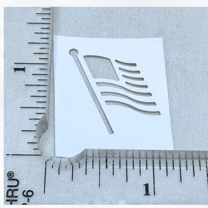 Ek Success FLAG 4th of July Patriotic America US Military Punches Paper Punch