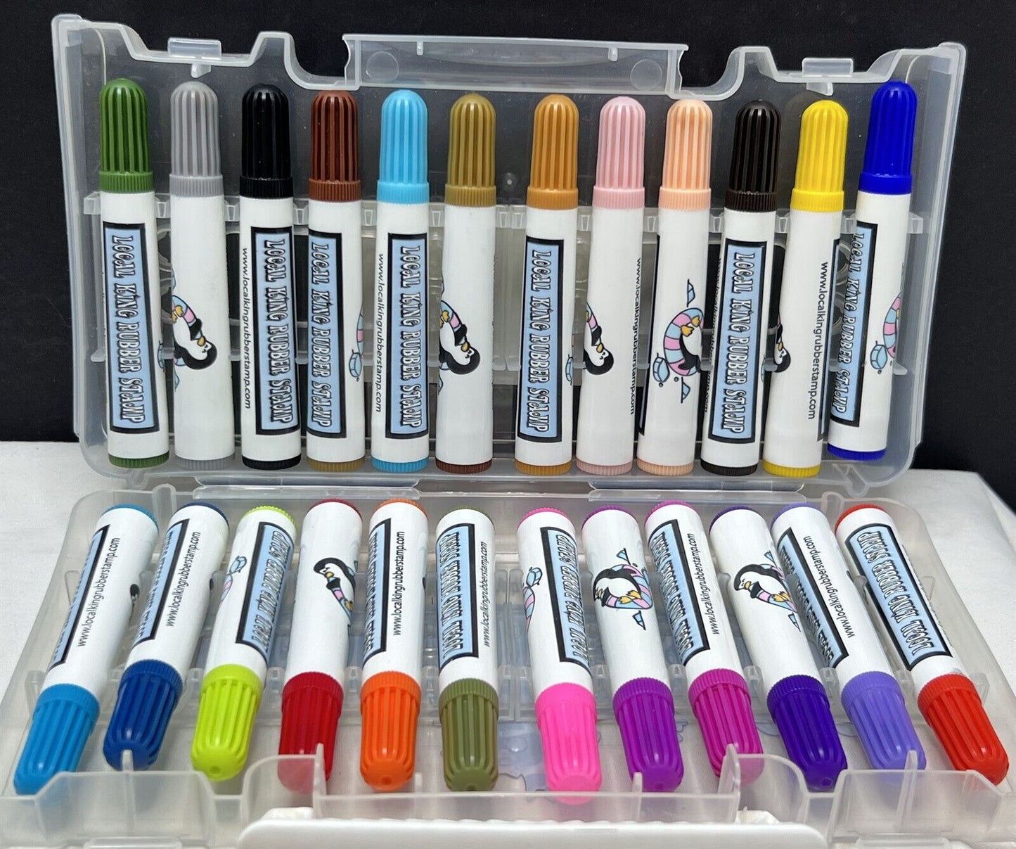 Local King ART MARKERS Crafting Craft Case 24 Markers Set