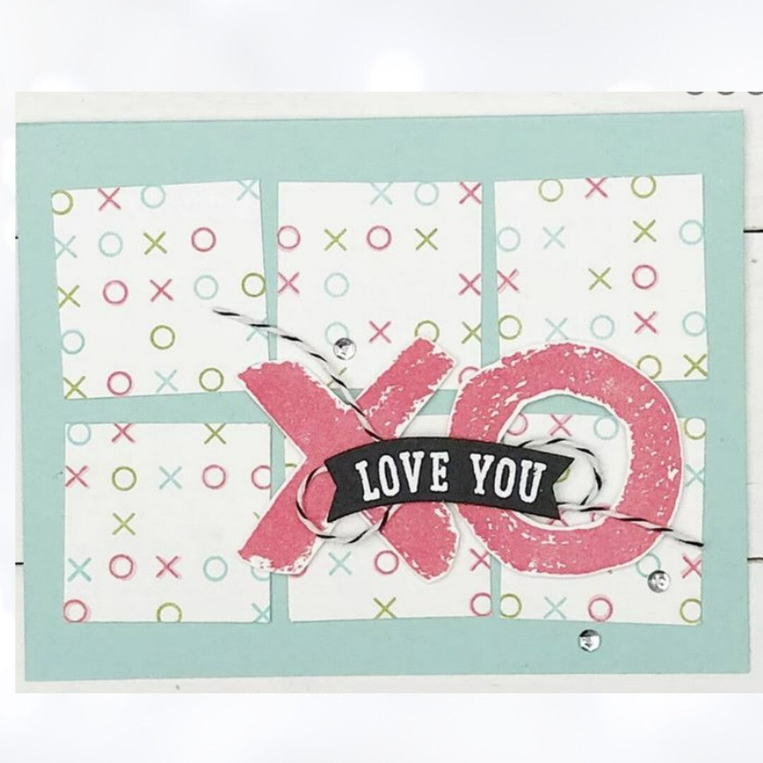 Concord & 9th XOXO Love You So Valentines Day Heart Turnabout Rubber Stamps Lot