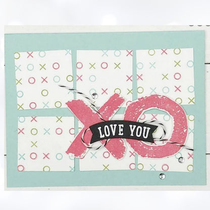 Concord & 9th XOXO Love You So Valentines Day Heart Turnabout Rubber Stamps Lot