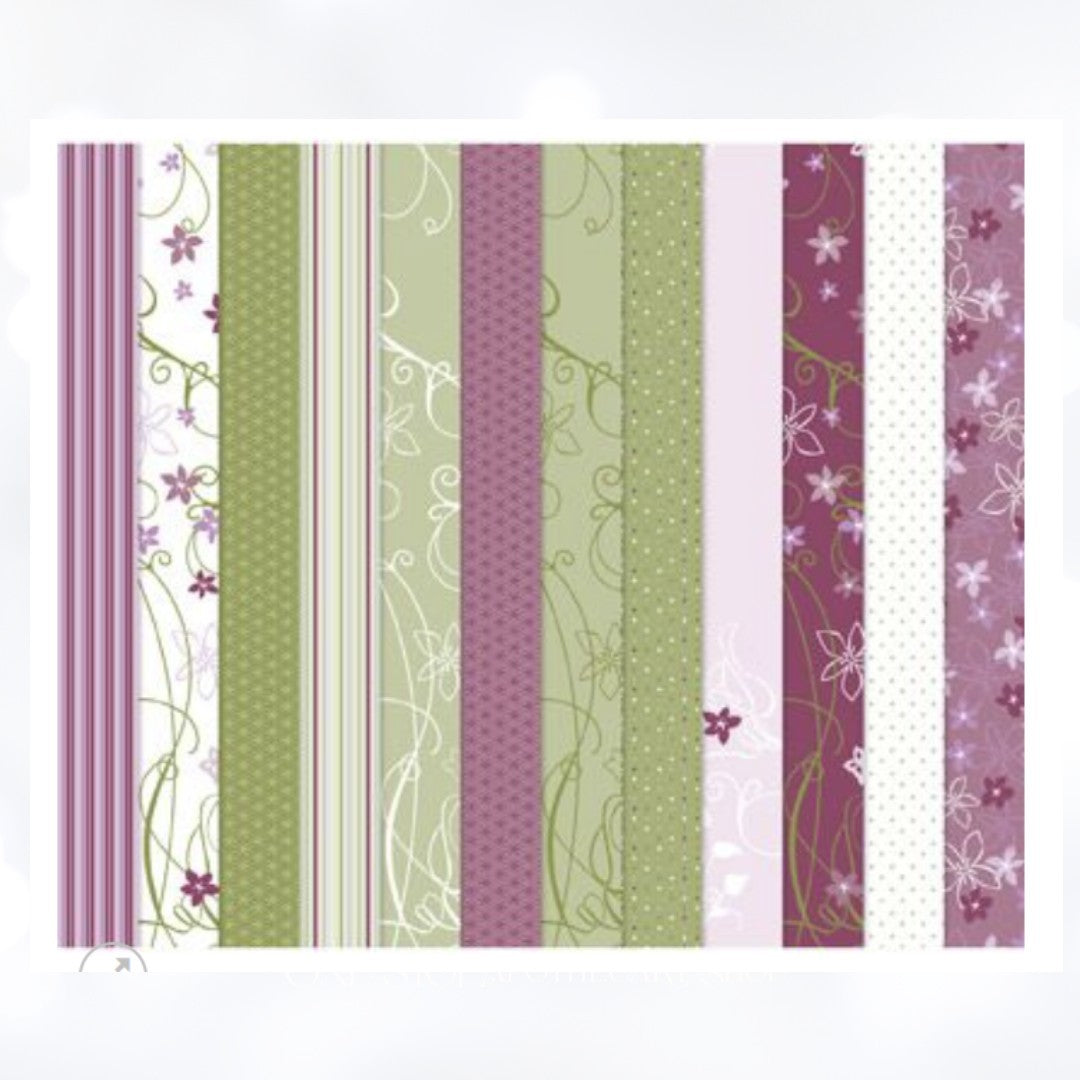 Stampin Up COTTAGE WALL 12x12 Paper Cardstock DSP 17 Sheets